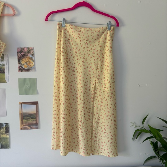 Princess Polly Yellow Floral Skirt & Top Set - Picture 6 of 8